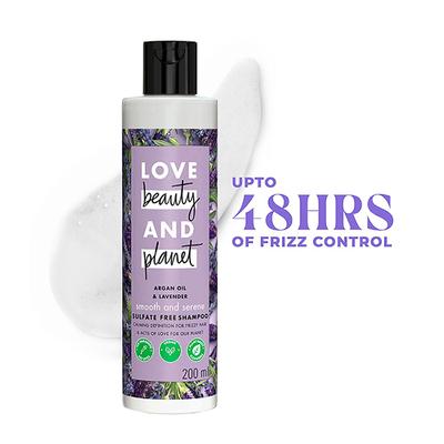 Love Beauty And Planet Argan Oil and Lavender Sulfate Free Smooth and Serene Shampoo 200 ml - Shampoos