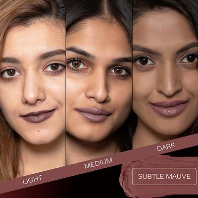 Faces Canada Festive Glam - Weightless Matte Lipstick - Pretty Sepia & Subtle Mauve 4.5gm each 2's - Lipsticks