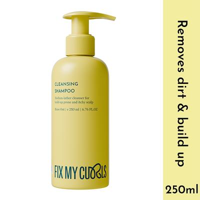 Fix My Curls Cleansing Shampoo for Curly, Wavy, Frizzy Hair Clarifying Shampoo with Anti-Dandruff, and Itchy Scalp Solution 250 ml - Dry Shampoos & Conditioners