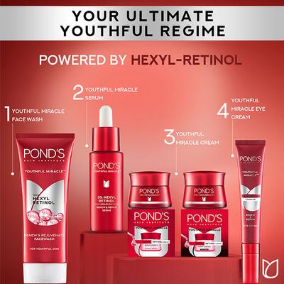 Pond's Youthful Miracle Hexyl Retinol Complex, Renew and Repair Serum 14 ml - Essences