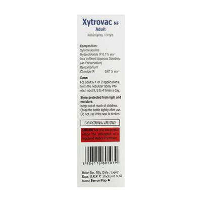 XYTROVAC NF ADULT Nasal Spray/ Drops 10ml - Nasal Congestion-Nas