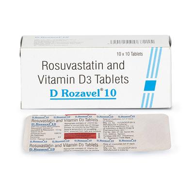 D Rozavel 10mg Tablet 10'S - High Cholesterol-Dys