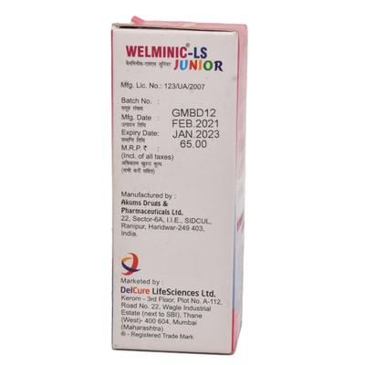 WELMINIC LS JUNIOR Expectorant 60ml - Cough And Cold-Cou