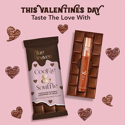 Blue Heaven Cookie & Souffle Chocolate-Flavored Airwhipped Lip Cream, Chocolate Martini 3.2 ml - Liquid Lipsticks