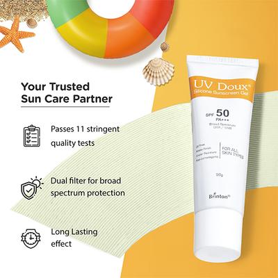 UV DOUX SILICONE SUNSCREEN SPF 50 PA+++ Gel(Topical) 50gm - Body Sunscreen