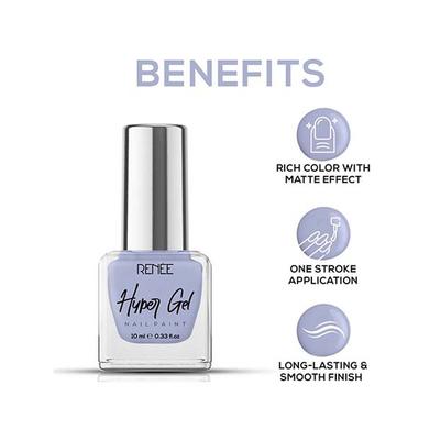RENEE Hyper Gel Nail Paint - Baby Blue 10 ml - Nail Polish