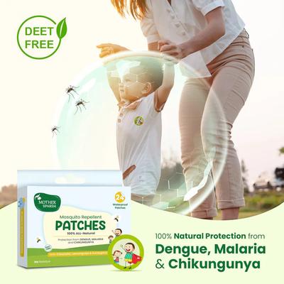 Mother Sparsh Mosquito Repellent Patches 100 % All-Natural waterproof Patches 24's - Mosquito Repellent