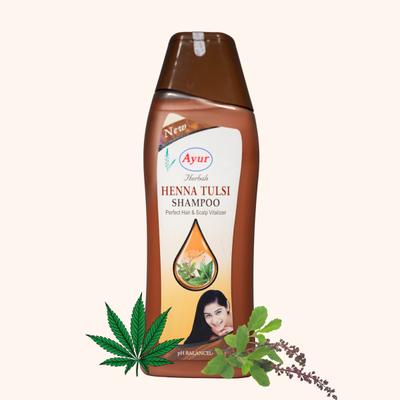 Ayur Herbals Henna Tulsi Shampoo 500 ml - Personal Care (Ayush)