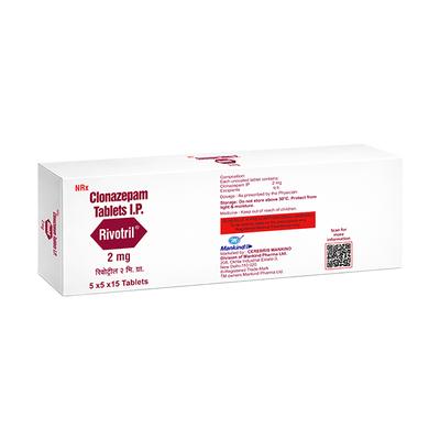 Rivotril 2mg Tablet 15'S - Epilepsy/Convulsion-Ant