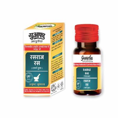 Guapha Ayurveda Rasraj Ras (with Gold) Tablet 30's - Speciality Medicines