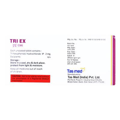 TRI EX 2MG TABLET 10'S - Parkinsonism-Apd