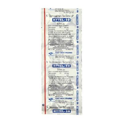 Hytel 20mg Tablet 10'S - Hypertension-Ang