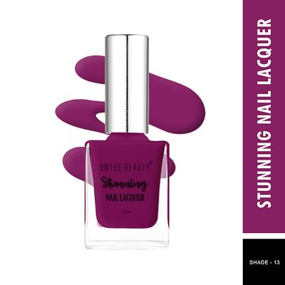 Swiss Beauty Stunning Nail Lacquer - 13 Satin Pink 10ml - Nail Polish