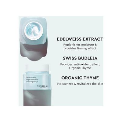 The Face Shop The Therapy Vegan Moisture Blending Cream 60 ml - Face Moisturizers