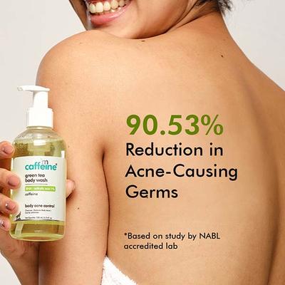 Mcaffeine Green Tea Bha Body Wash & Green Tea Niacinamide Body Lotion Combo 400 ml - Shower Gels & Body Wash