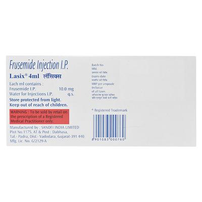 LASIX Injection 4ml - Hypertension-Diu