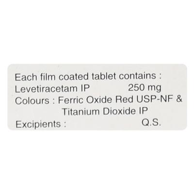 LEVERA 250 Tablet 15's - Epilepsy/Convulsion-Ant