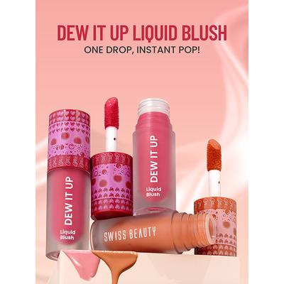 Swiss Beauty Dew It Up Liquid Blush -Dusty Pink 4 ml - Blushes