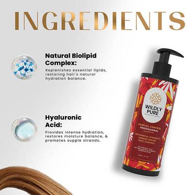 Wildly Pure Evolve Hair Fall Control Shampoo Damage Control 12 Oils Pro Vitamin B5 Toxin 20 300 ml - Shampoos