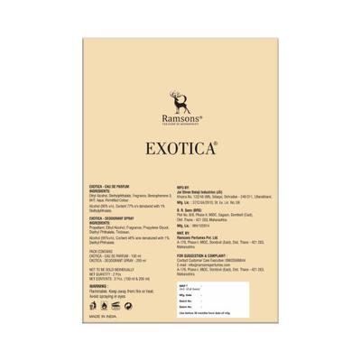 Ramsons Exotica Gift Pack (1 EDP - 100ml & 1 Body Spray - 200ml) 2's - Perfumes (Edt/Edp)