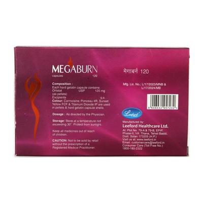 Megaburn 120mg Capsule 10'S - Obesity