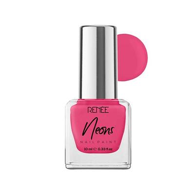 RENEE Neons Nail Paint - Pink Flare 10 ml - Nail Polish
