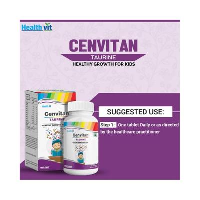 Healthvit Cenvitan Taurine Healthy Growth for Kids- Tablets 60's - General Health
