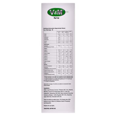 V & M Mango Flavour Syrup 200ml - Supplements-Vam
