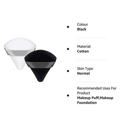 Bronson Professional pizza puff triangle makeup beauty blender sponge powder puff (Mix Colors) 2's - Setting Spray
