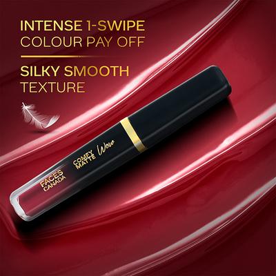 Faces Canada Comfy Matte Wow Liquid Lipstick - Maroon Maven 05 3.8 ml - Liquid Lipsticks