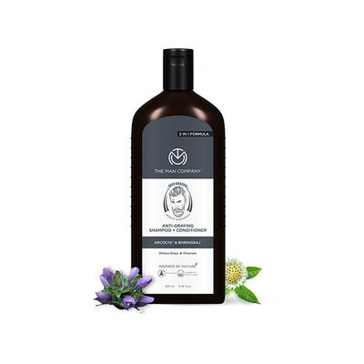 The Man Company Anti-Graying 2-In-1 Formula Shampoo & Conditioner 200ml - Shampoos