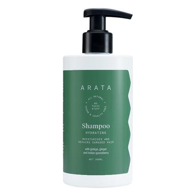 Arata Natural Hydrating Hair Shampoo With Ginkgo, Ginger & Indian Gooseberry for Damaged Hair 300 ml - Shampoos