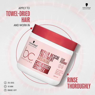 Schwarzkopf Professional Bonacure Repair Rescue Treatment with Arginine and Vegan Keratin 500 ml - Hair Masks & Packs