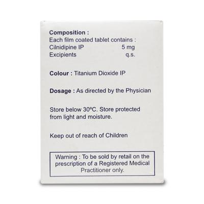 CINOD 5mg Tablet 20's - Hypertension-Cal