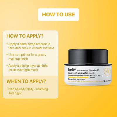 Belif Aqua Bomb Vita Water Cream 50 ml - Face Moisturizers