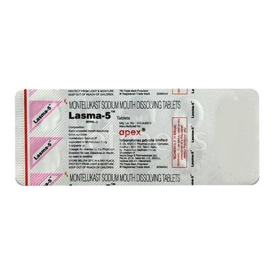 Lasma 5mg Tablet 10'S - Asthma/COPD-Ast