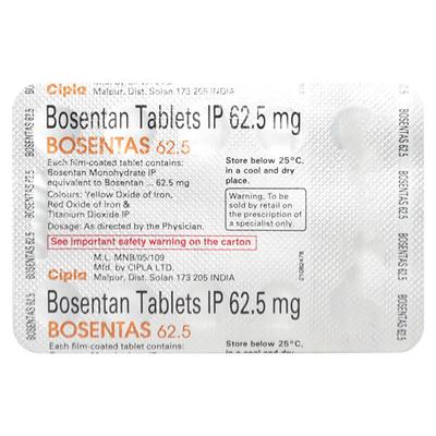 Bosentas 62.5mg Tablet 10'S - Hypertension-Oah