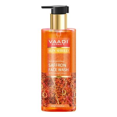 Vaadi Herbals Skin Whitening Saffron Face Wash With Sandal Extract 250 ml - Face Wash & Cleansers