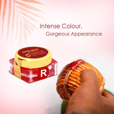 Keya Seth Aromatherapy 100% Natural Dust Sindoor Red 3 gm - Sindoor