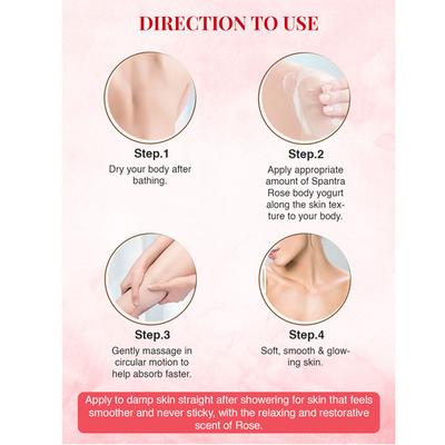 Spantra Rose Body Yogurt 250 ml - Lotions & Creams