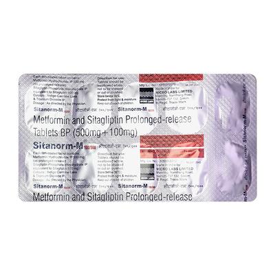 SITANORM M 100/500 Tablet 10's - Diabetes-Ant