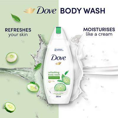 Dove Refreshing Body Wash 250 ml - Shower Gels & Body Wash