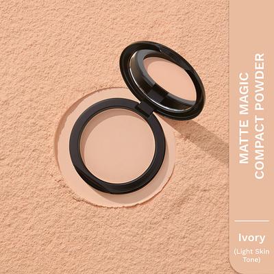 Pilgrim Ivory-05 Matte Finish Compact Powder SPF 25 Absorbs Oil, Conceals & Gives Radiant Skin 7 gm - Compact Powder