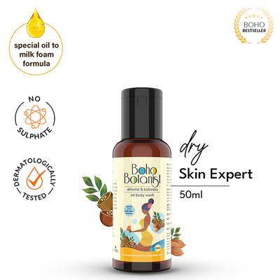 Boho Botanist Almond & babassu Nourishing Travel Kit 1's - Shower Gels & Body Wash