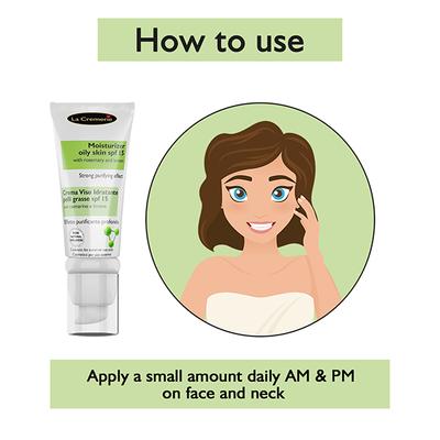 La Cremerie Moisturiser Oily Skin Face Cream SPF 15 50 ml - Face Moisturizers