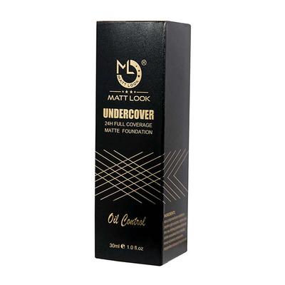Matt Look Undercover 24H Full Coverage Matte Foundation, Oil Control Rich Tan 30ml - Foundation