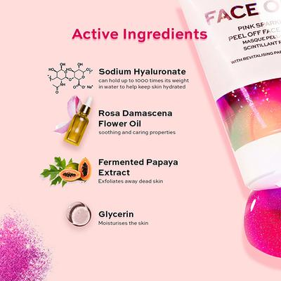 Revolution Skincare Pink Glitter Face Off Mask 50 ml - Masks & Peels