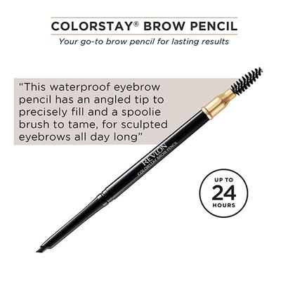 Revlon Colorstay Brow Pencil - Soft Black 0.35 Gm - Eyebrow Pencils & Enhancers