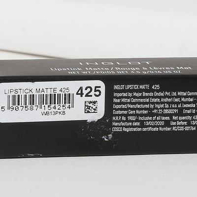 Inglot Lipstick Matte 425 4.5 gm - Lipsticks