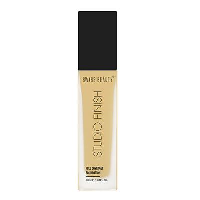 Swiss Beauty Studio Finish Full Coverage Foundation - (Medium Pale) 30 ml - Foundation